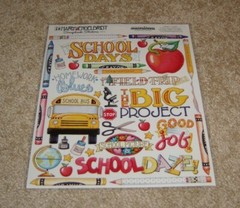 Creative Imaginations 8×10 Sticker Sheet by Mary Engelbreit ~ School Days