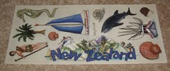 Stamping Station Clear Sticker Sheet ~ Travel…..New Zealand (2003)