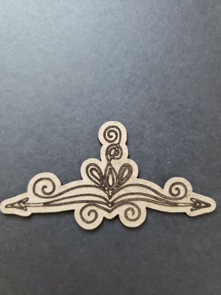 Chipboard Scrapbooking laser scored and cut die cut embellishments Border #1