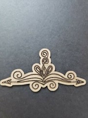 Chipboard Scrapbooking laser scored and cut die cut embellishments Border #1