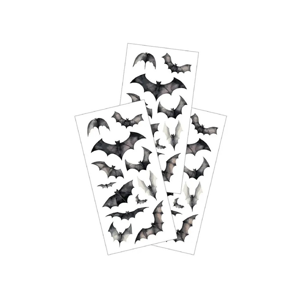 Bats Scrapbooking or Craft Sticker 2×4″ Inch Sticker Sheet
