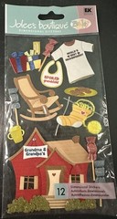 RARE Jolee’s Grandma & Grandpa’s House Scrapbooking Sticker Spoiled Grandchild
