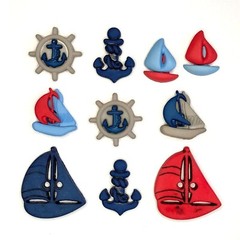 Buttons Galore and More NAUTICAL Collection of Novelty 3D Embellishments Buttons