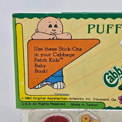 VINTAGE 1983 CABBAGE PATCH KIDS STICK-ONS PUFFY STICKERS NEW IN PACKAGE SEALED