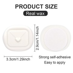 25Pcs White Heart Shaped Wax Seal stickers Self Adhesive Envelope Seal Stickers