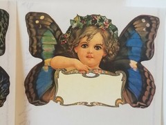 Mrs Grossman John Grossman Large Butterfly Angel Stickers Lot of 4 Vintage