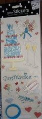 12 Pack Lot Karen Foster Reminisce Stickabilities Dimensional Wedding Stickers