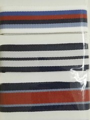 NEW Lot 2 Li’l Davis Design Jenni Bowlin Ribbon Red White Blue Stripe Set Sail-B