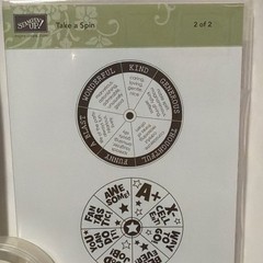 Stampin’ Up! Take a Spin Game Spinner Set Scrapbooking Embellishments 36pcs