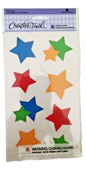 American Greetings Creative Touch – Primary Stitched Stars Stickers Pack