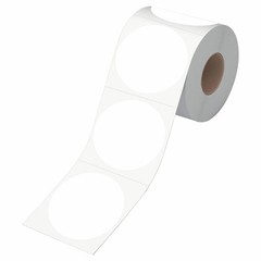 3″ White Round Circle Dots Stickers Labels with Perforation – 500 PCS Roll