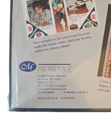 Creative Memories Symmetricks Die-cut Shapes Paper Scrapbook 10×12,NEW 8 Sheets