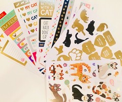 279+ Sticker Lot animals butterfly cat kittens bird flowers plants sea wild life