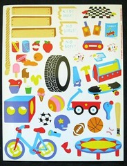 Mrs Grossman Vintage 1993 6×8″ Clubhouse Sticker Sheet