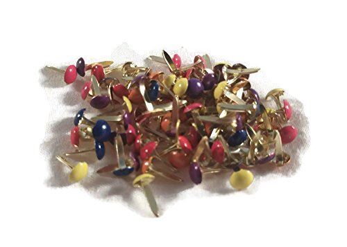 Bright Color Mini Round Brads Set – 100ct