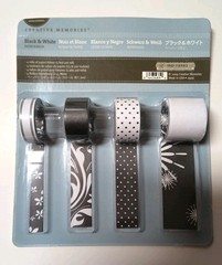 Creative Memories Black & White Paper Flowers, Frames, Paper Ribbon Scrapbooking