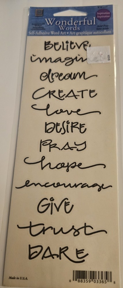 deja views wonderful words Inspiration repostionable stickers