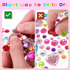 3000 PCS Gem Stickers – Self Adhesive Rhinestones for Crafts & DIY Projects