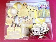 Anna Griffin’s Birthday 3D Sentiments & Gold Foil Embellishments + More 40 PCS +