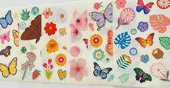 199+ Stickers Bird Butterfly Insect Gardening Fall Leaves Tropical Forest Nature