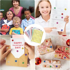 2800 PCS Star Stickers for Kids Reward, 8 Colors Holographic Small Star Stickers