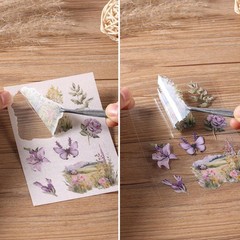 Plant Landscape Scrapbook Stickers 36 Sheets 200 Pre-Cut Washi Stickers for Jour