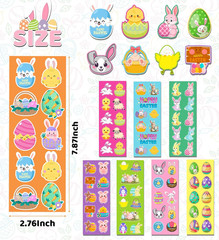 Easter Stickers for Kids – 400 Pcs Easter Basket Stuffers | Easters Gifts Decora