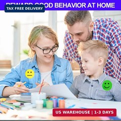 1800 PCS Happy & Sad Smile Face Stickers – 1 Inch Happy Face & Emotion Stickers