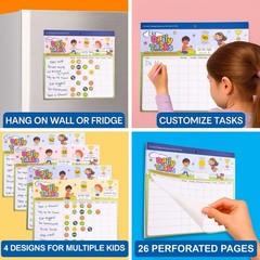 Potty Training & Reward Chart for Kids – 26 Toddler Charts & 1,528 Stickers –…