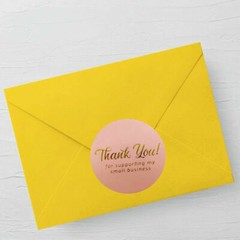 500pcs Thank You for Supporting My Small Business Stickers 1/1.5inch Label Craft