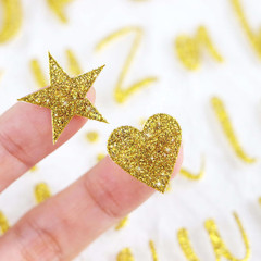 648 Pcs Gold Letter Stickers Glitter Alphabet Number Stickers 8 Sheets Self Adhe