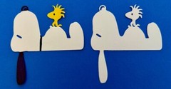 Snoopy and Woodstock Die Cuts * Set of 14 * White Cardstock * Fun New Design!