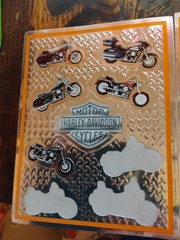 VINTAGE 2003 Harley Davidson Motorcycle Stickers 3 Sheets Heartline Hallmark