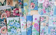 Scrapbook Junk Journal Collage Art Paper Crafting Kit 12 Pages Each 8.5×11” #BE6