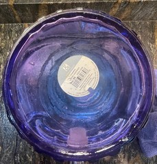 Place & Time Tiki Mask Drink Dispenser Luau 202.88 oz/1.6 gal Blue/Purple Glass