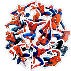 Stickers Spiderman Superhero Skateboard Vinyl Laptop Luggage Decal Flask 32 pcs