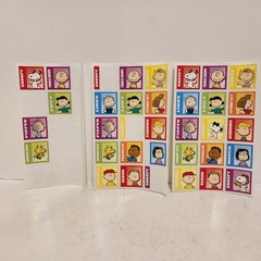 PEANUTS Characters Mixed Stickers Sheets Lot, Snoopy Lucy Linus Woodstock +
