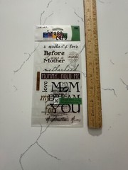 Sticko Phrase Cafe Classic Stickers My Mom Phrases Motherhood Love Scrapbooking