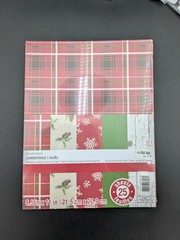Christmas Craft Supplies Lot Cardstock Paper Snowflakes Glitter Stickers Buttons
