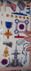 NRN Designs Stickers Sheet Navy Sticker Frames Lot Of 7 Large Sheets