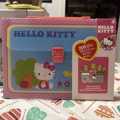 Hello Kitty Sticker Activity Kit 200 Stickers 20 Page Activity Book Carry Case