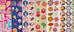 10 WHOLESALE bulk sticker pack, HUGE variety of themes characters animals & more