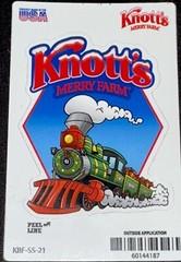 KNOTTS MERRY FARM TRAIN STICKER✨🚂🎄🚂🎄🚂✨3 1/2” X 2 1/2”✨GLOSSY✨FUN TIME✨💫
