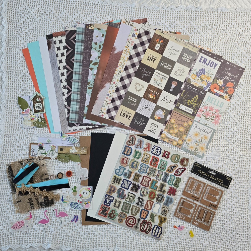 Hello 12×12 Scrapbook Kit by Jen Hadfield/American Crafts and others