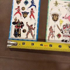 Vintage 1994 Mello Smello Mighty Morphin Power Rangers Stickers Mint New 1 Sheet