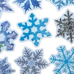 STICKER PACK – Pack #28 – 25 Pieces – Snowflakes
