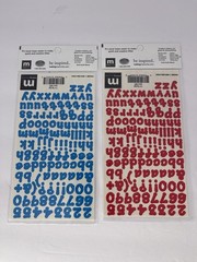 Creative/Making Memories ABC/123 Bold Large Number and Letter Stickers 7 Sheets