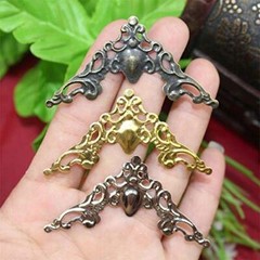 120PCS Vintage Metal Book Corner Protectors for Scrapbooking & Decorative Covers