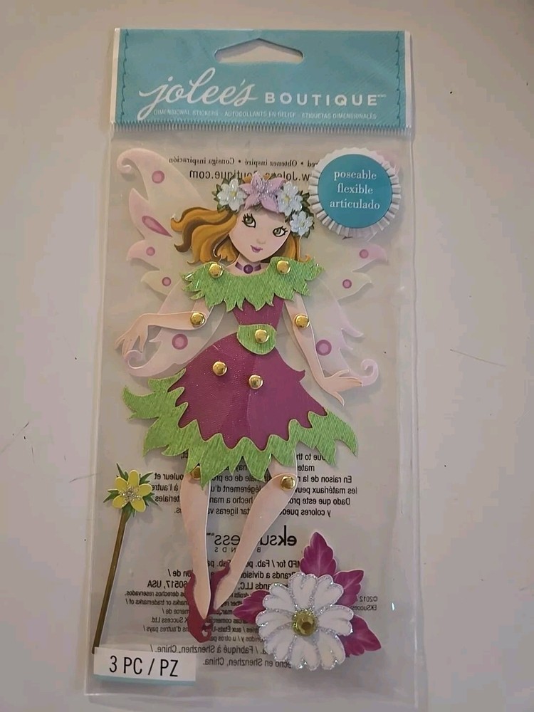 Poseable Fairy Scrapbooking stickers