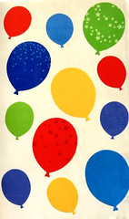 Mrs. Grossman’s Balloons & Party Stickers: Vintage 1992 Primary Colors, Vellum